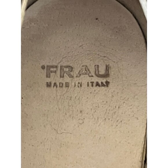 Frau Men’s 39 US Sz 6  Gray Suede Derby Lace Up Shoes Blue Eco Soles and Laces